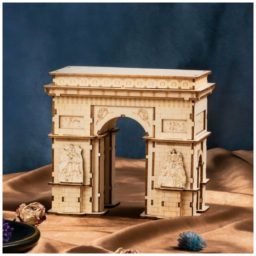 Идея для подарка: 3D деревянный конструктор Robotime Триумфальная арка TG502