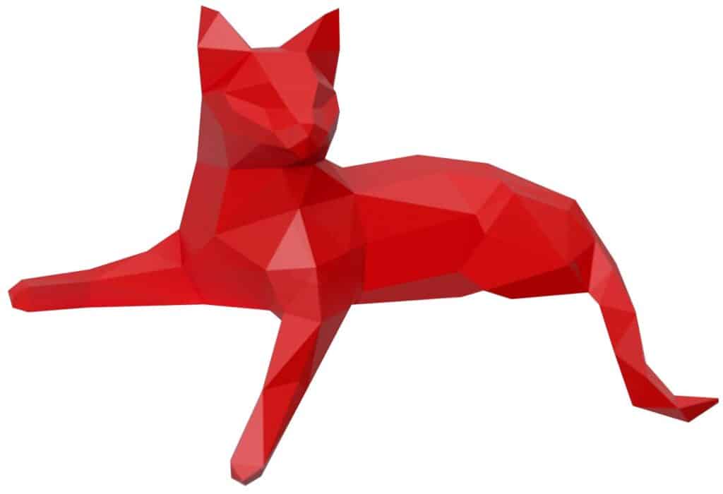 Идея для подарка: 3D-конструктор оригами Фигура "Кот" набор для сборки полигональной фигуры