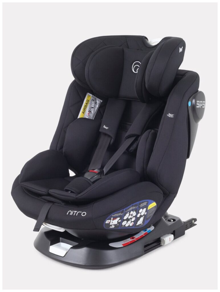 Идея для подарка: Автокресло Rant Nitro isofix UB619 группа 0 /1/2/3 от 0 до 12 лет вес 0-36 кг рост 40-145 см, Black