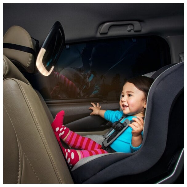 Идея для подарка: Brica munchkin зеркало контроля за ребёнком в автомобиле Night Light Baby In Sight Pivot Mirror