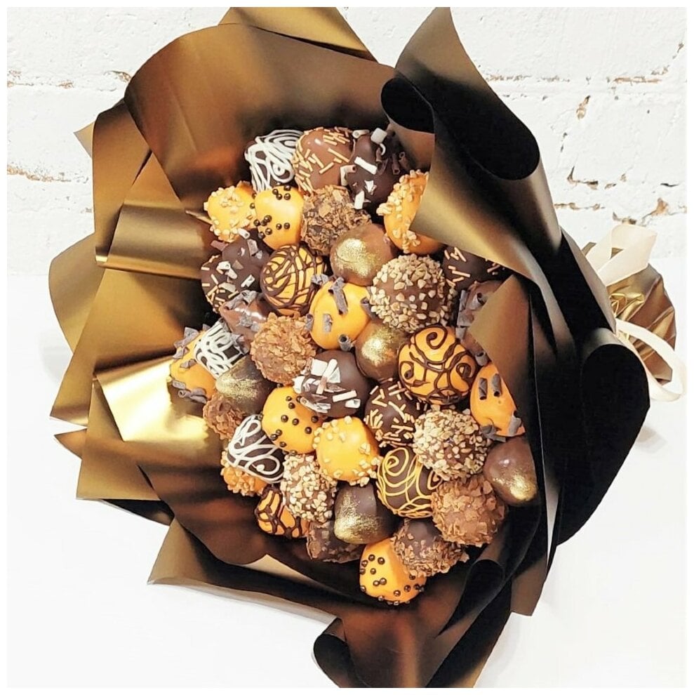 Идея для подарка: Букет из клубники в шоколаде (35 ягод)