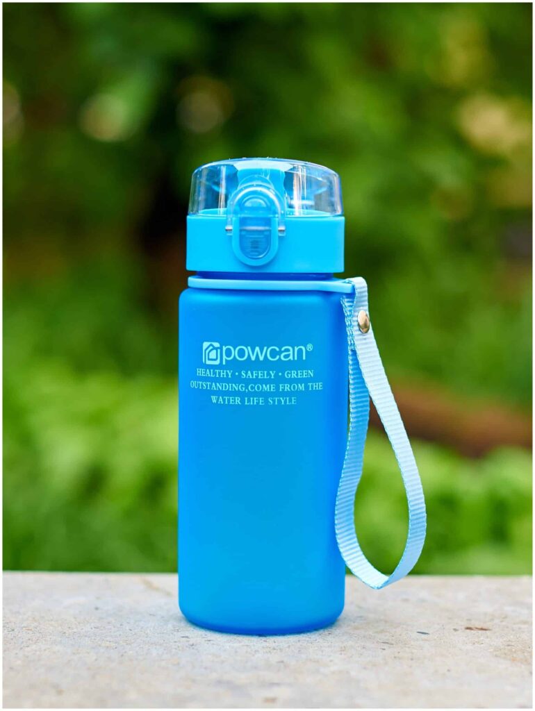 Идея для подарка: Бутылка для воды POWCAN - blue 400 мл. матовая