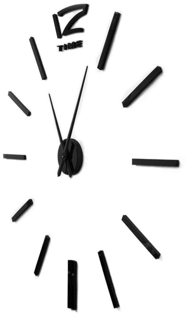 Идея для подарка: Часы настенные кварцевые 3D Decor Hard Wall Standart 100 см черный