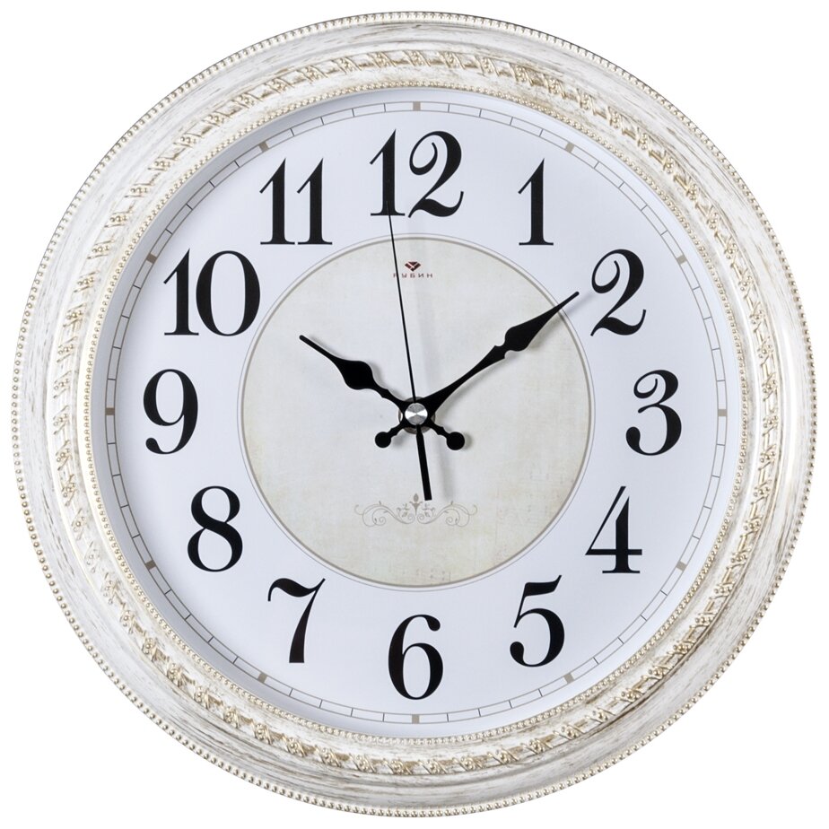 Идея для подарка: Часы настенные кварцевые Рубин Классика 2950-107 белый