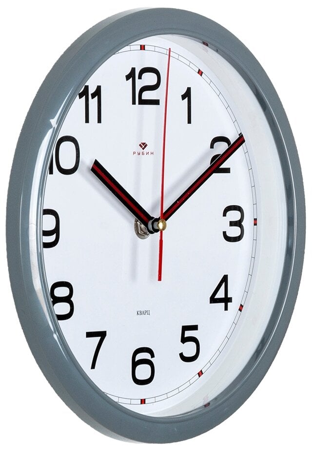 Идея для подарка: Часы настенные кварцевые Рубин Классика Иверия 2222-336 серый