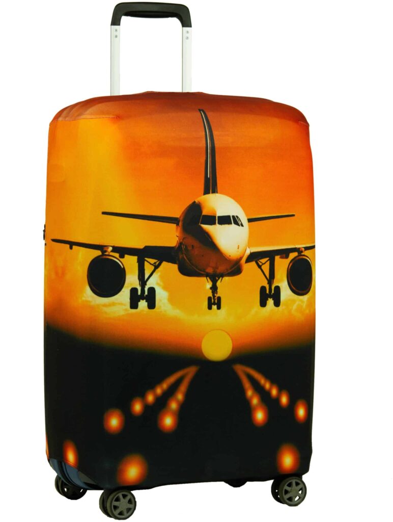 Идея для подарка: Чехол для чемодана, Размер M 65*75 см. серия Travel, дизайн Great journey.