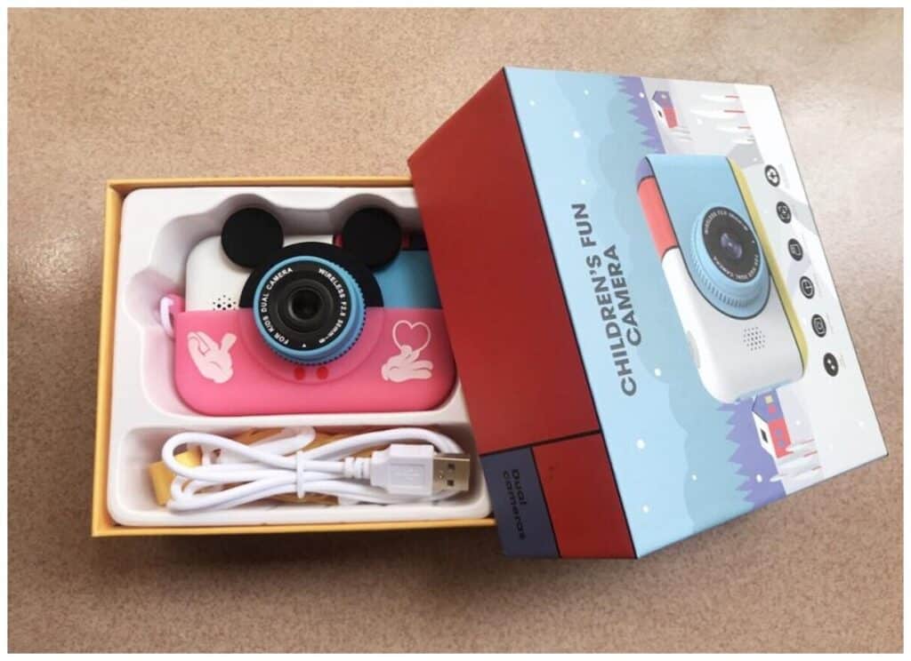 Идея для подарка: Детский цифровой фотоаппарат Children*s fun Camera Mickey Mouse с селфи камерой 28 Мп