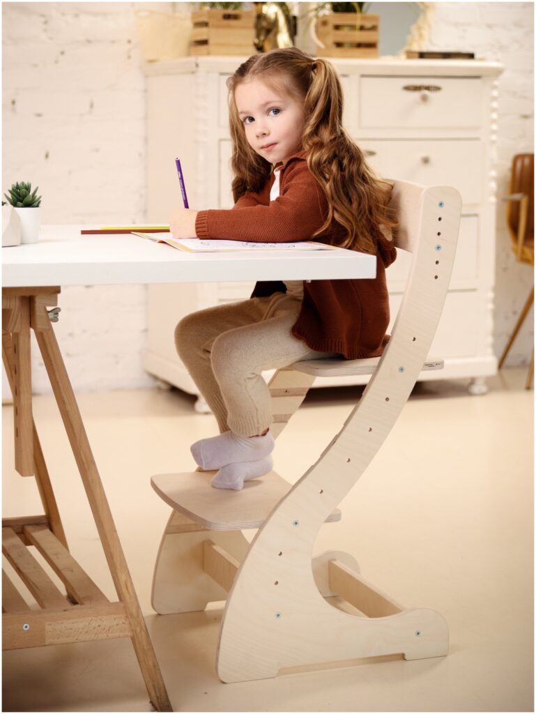 Идея для подарка: Детский растущий стул для детей ростом 90-160 см, удобная регулировка, лёгкая сборка