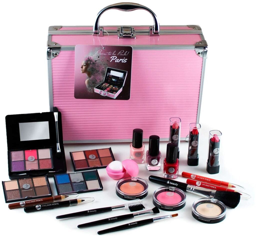 Идея для подарка девочке: 2K Beauty / Бьюти кейс / Бьюти бокс / Подарочный косметический набор №21 (Beauty Pink)