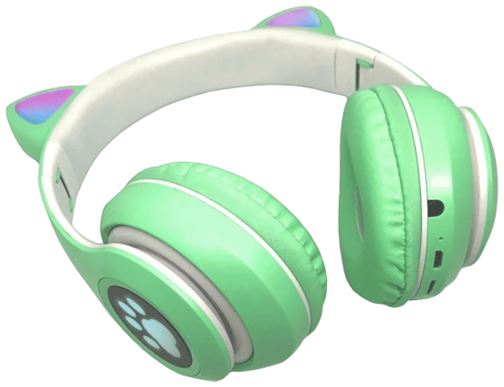 Идея для подарка девочке: Беспроводные наушники CAT ear P33M, зеленый
