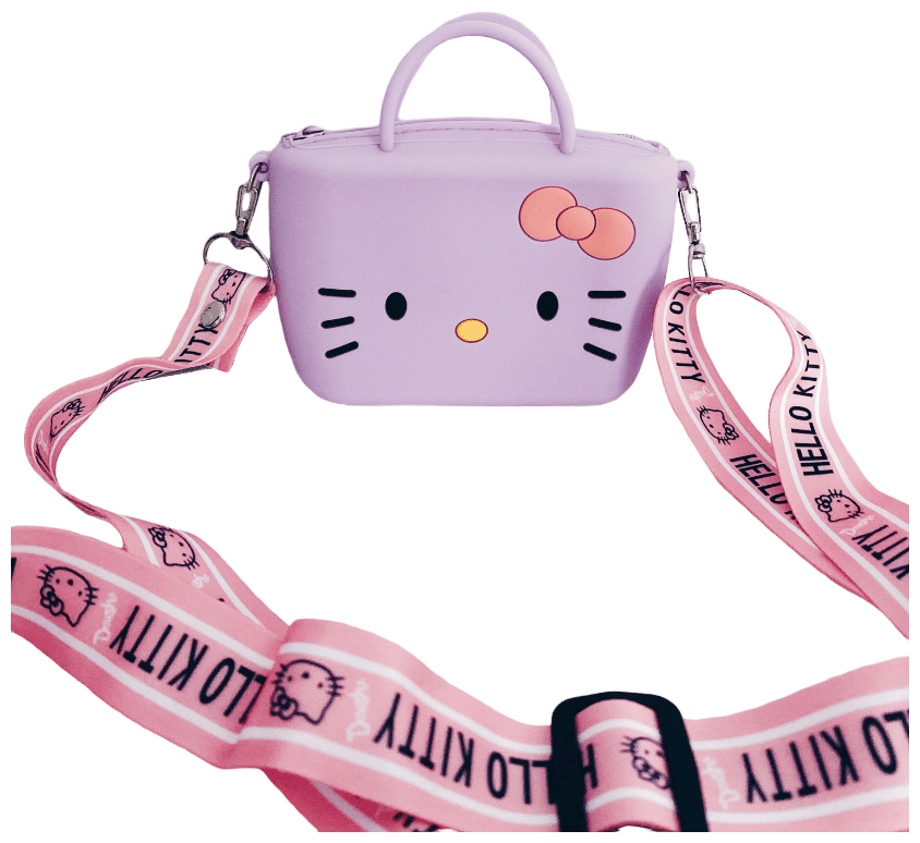 Идея для подарка девочке: Детская сумочка "Котик" фиолетовый