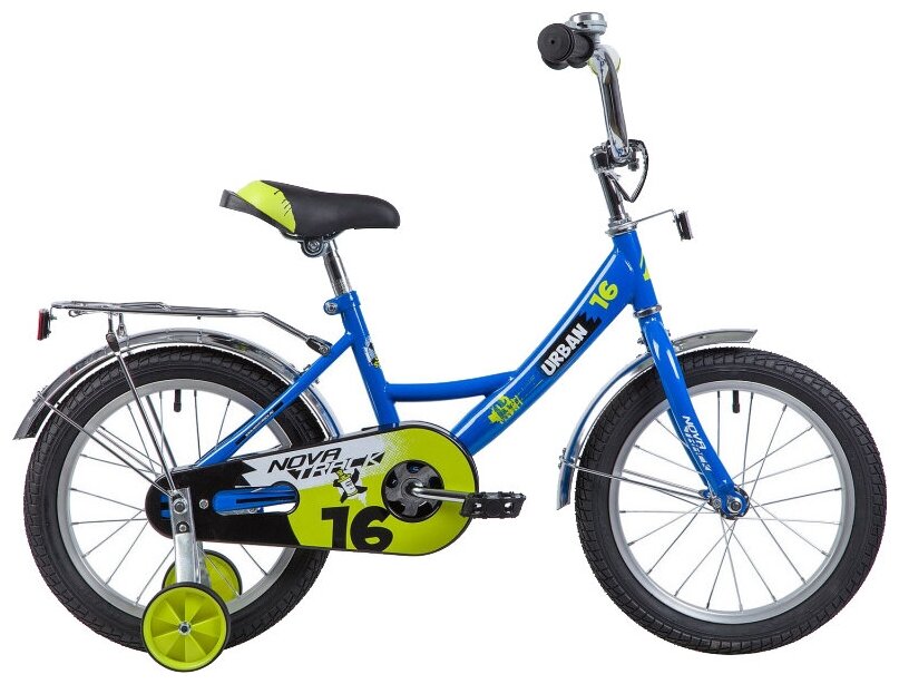 Идея для подарка девочке: Детский велосипед Novatrack Urban 16 (2019) синий 10.5" (требует финальной сборки)