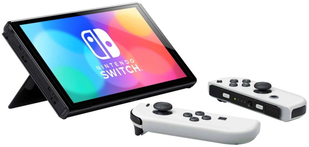 Идея для подарка девочке: Игровая приставка Nintendo Switch OLED 64 ГБ, белый