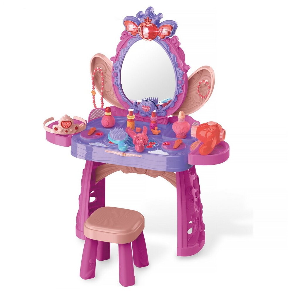 Идея для подарка девочке: Игровой набор PITUSO Трюмо принцессы с пуфиком (с музыкой и светом) Purple/Фиолет