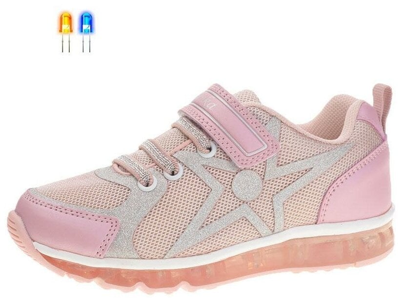 Идея для подарка девочке: Кроссовки для девочек, цвет розовый, размер 30, бренд KeNK , артикул IHB 17-639 pink