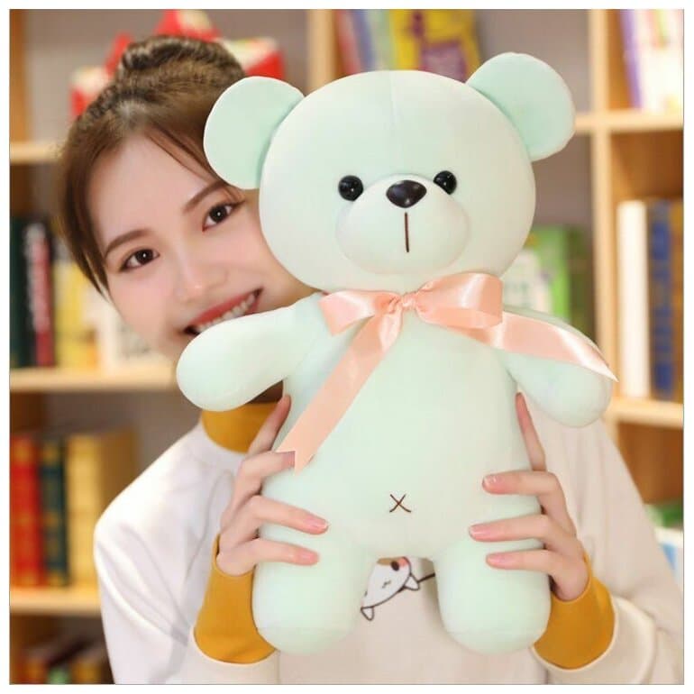Идея для подарка девочке: Медвежонок Тедди с подсветкой (20 см, Цвет Белый