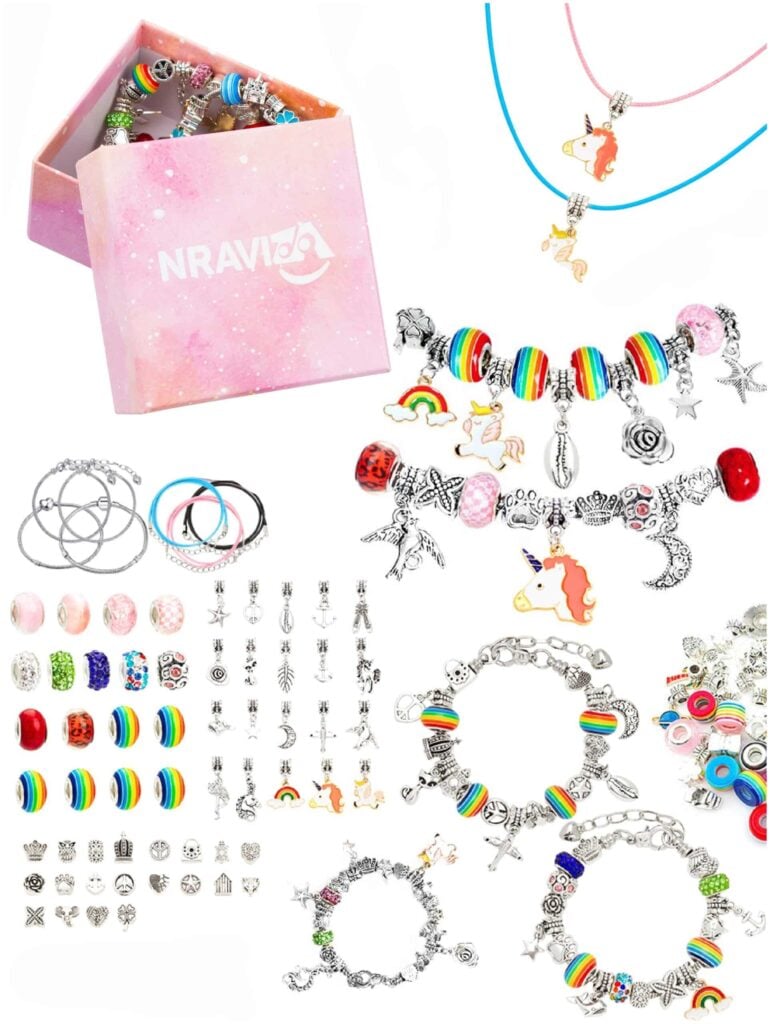 Идея для подарка девочке: Набор для создания украшений Nraviza для девочек. Подарочный набор. Браслеты, кулоны, шармы.