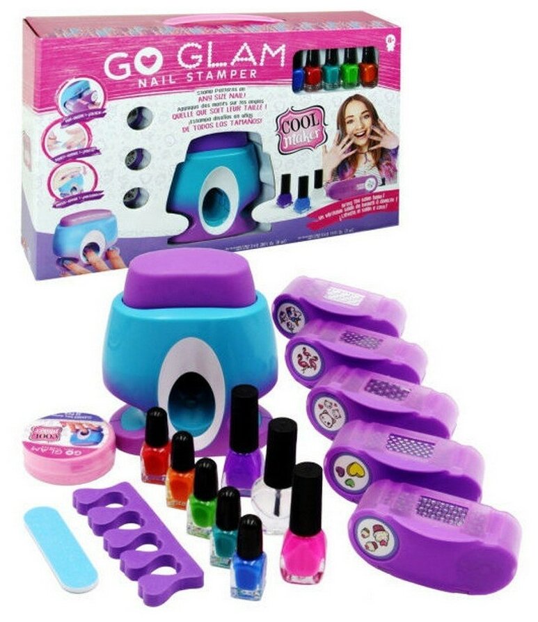 Идея для подарка девочке: Набор маникюра для девочек Создай свой стиль со штампом для ногтей / Набор для маникюра для девочек