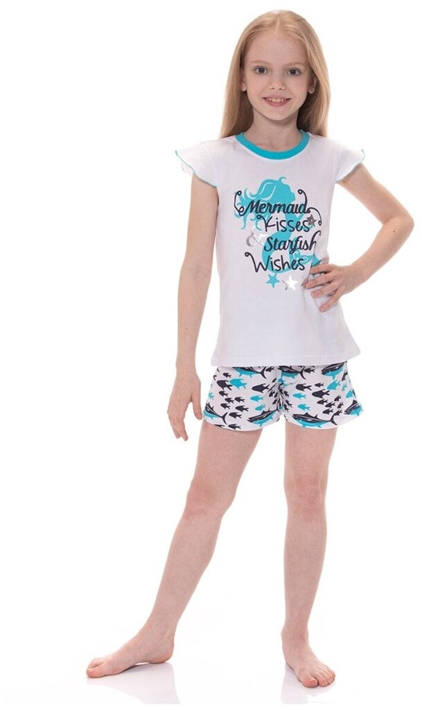 Идея для подарка девочке: Пижама N.O.A. 11463 для девочки, цвет белый, размер 122