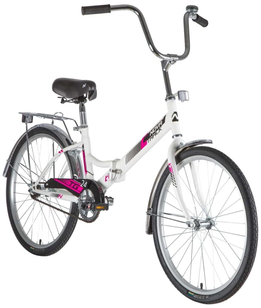 Идея для подарка девочке: Подростковый городской велосипед Novatrack TG-24 Classic 1 (2020) белый (требует финальной сборки)
