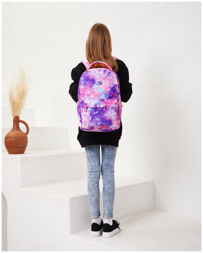 Идея для подарка девочке: Школьный рюкзак для девочки Steiner Космос - Галактика / Рюкзак школьный для девочек подростков