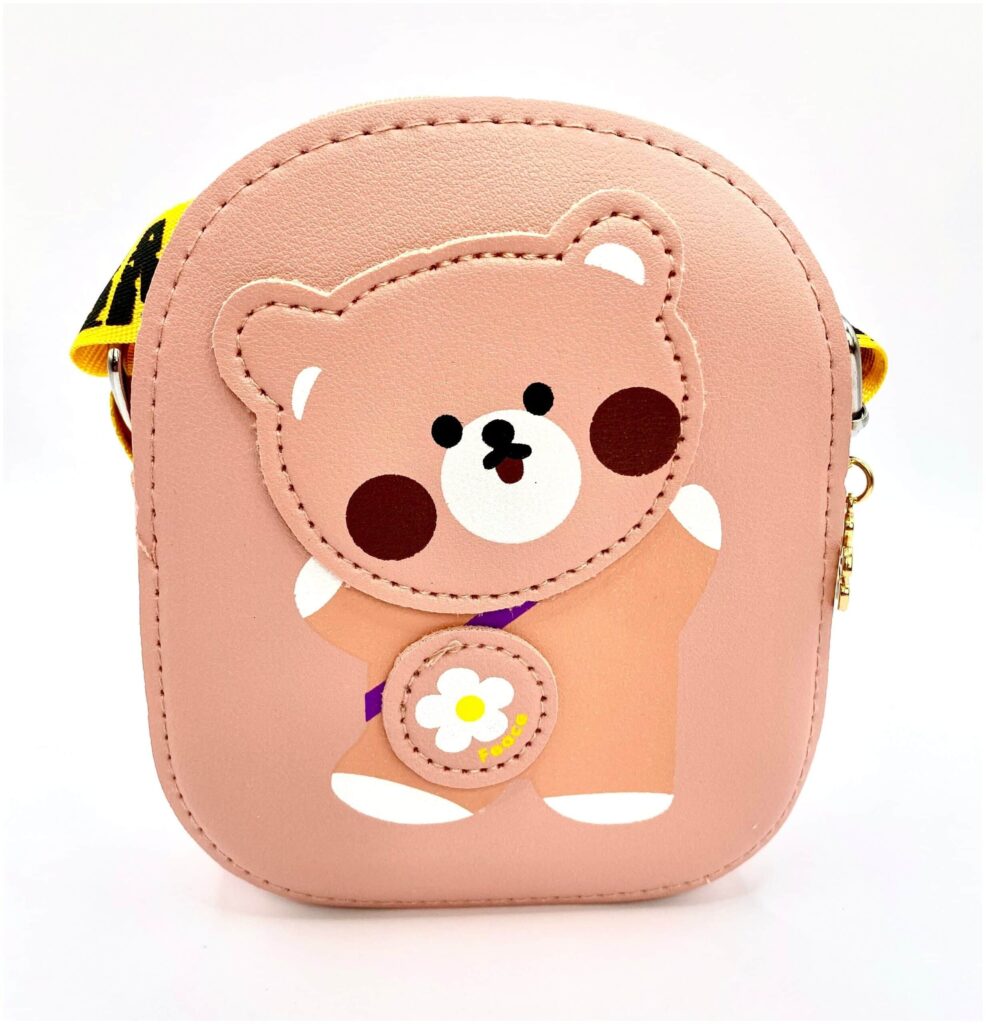 Идея для подарка девочке: Сумка кросс-боди для девочек / Детская сумка через плечо мишка / детский клач/ сумка на плечо