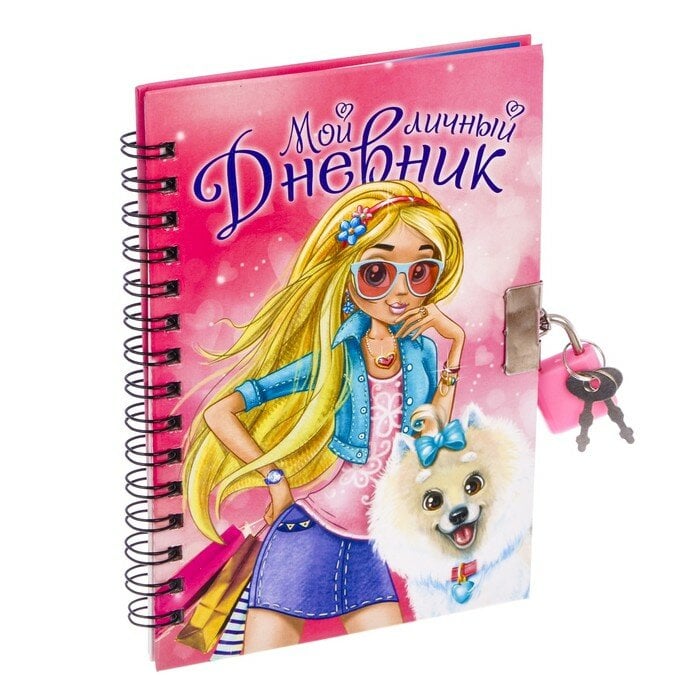 Идея для подарка девочке: Записная книжка на замочке "Мой личный дневник"