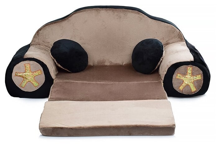 Идея для подарка: Диван детский мягкий раскладной, диван - кровать "Машина" 128 x 45 x 54 см