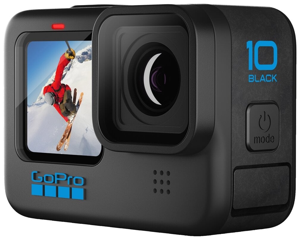 Идея для подарка: Экшн-камера GoPro HERO10 Black, 23.6МП, 5312x2988, 1720 мА ч, черный
