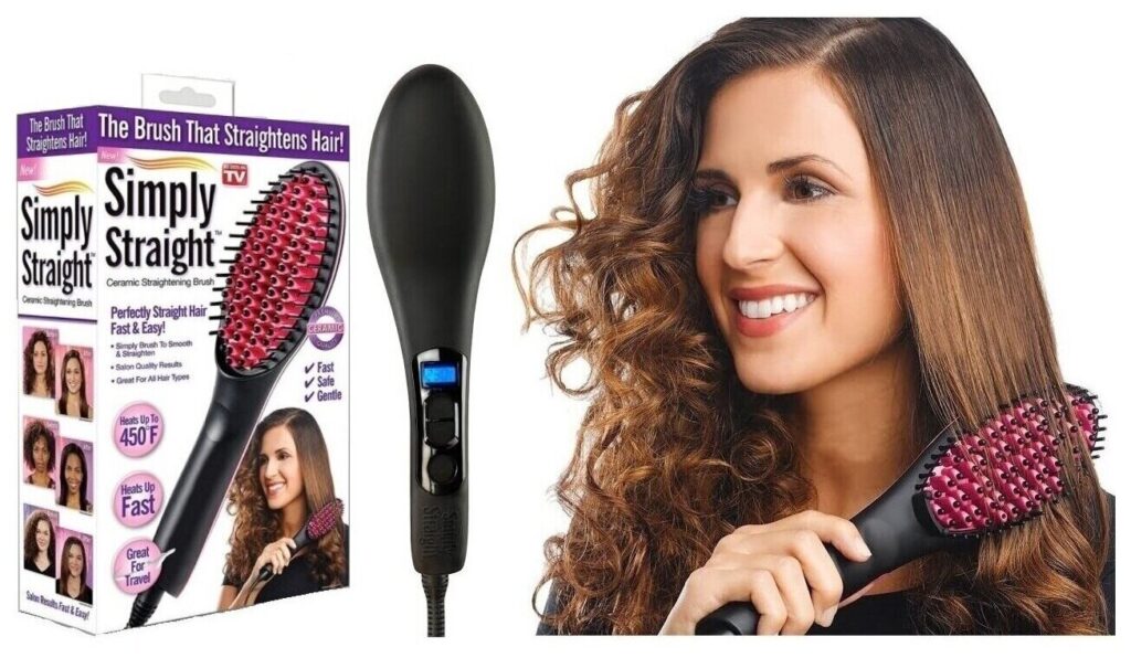 Идея для подарка: Электрическая расческа выпрямитель для волос Simply Straight
