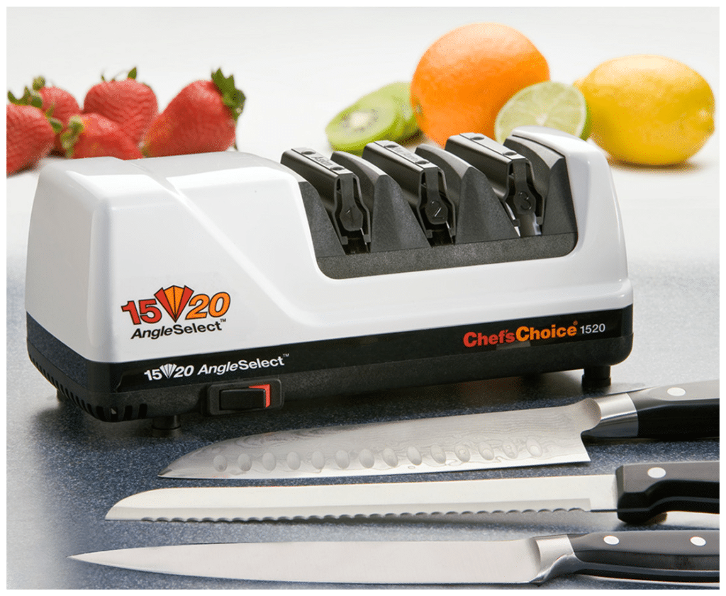Идея для подарка: Электрическая точилка для ножей Chef s Choice CC1520W, с алмазным покрытием, белый