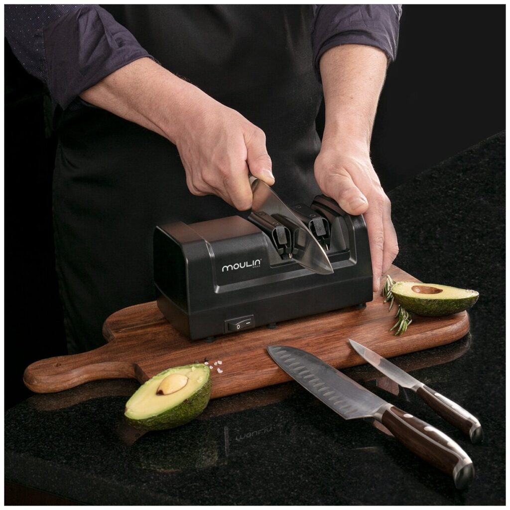 Идея для подарка: Электрическая точилка для ножей MV EKS-001, электроточилка, ножеточка