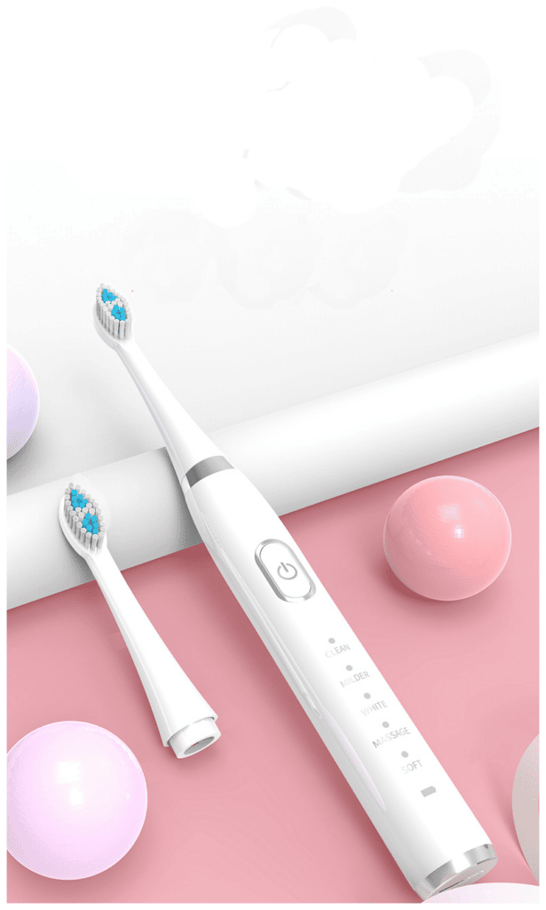 Идея для подарка: Электрическая зубная щётка 4 насадки в подарок