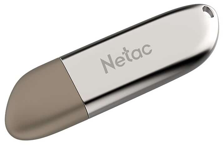 Идея для подарка: Флешка Netac U352 USB 3.0 128 ГБ, серебристый/бежевый