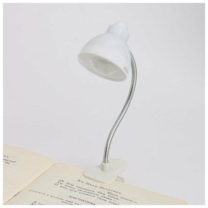 Идея для подарка: Фонарь-лампа для чтения, 2 led, AG13, h 20 см, d 4 см