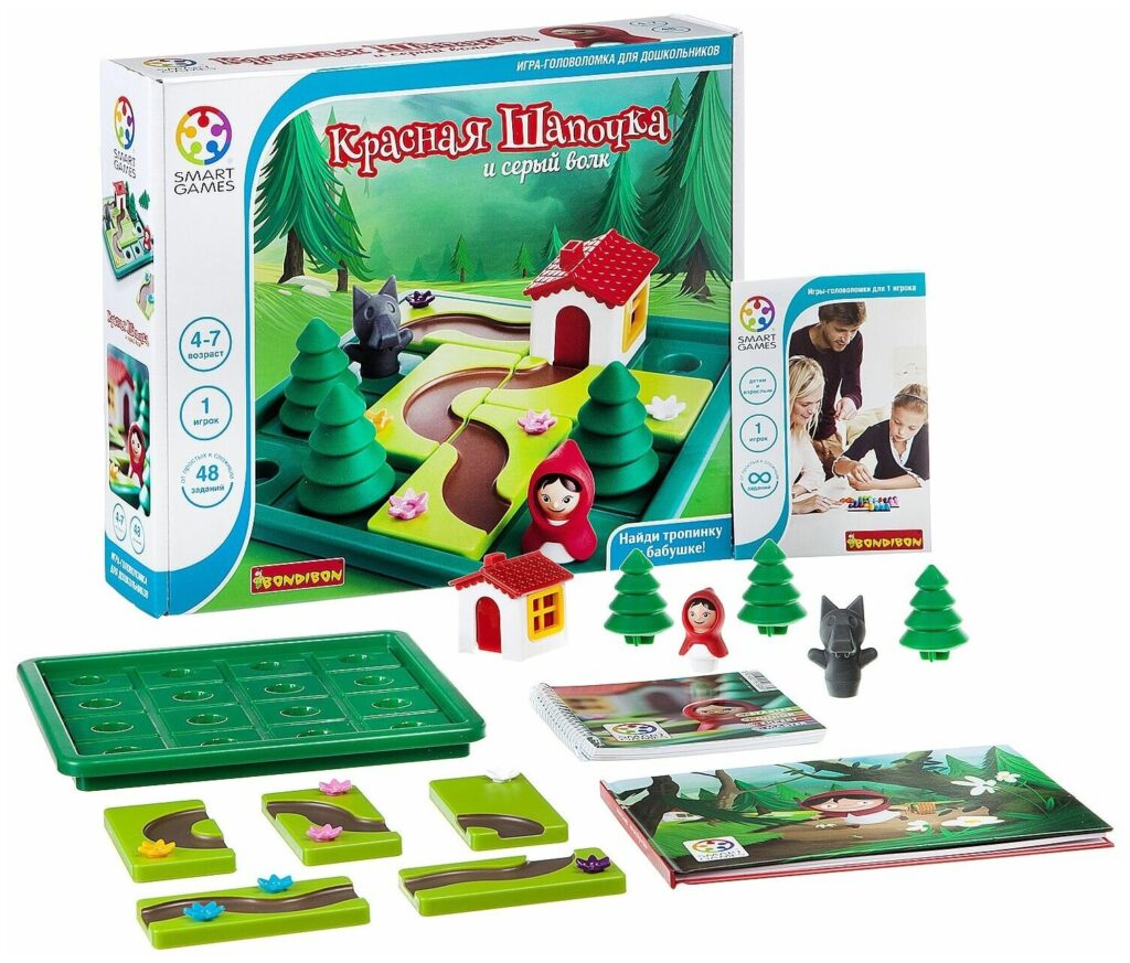 Идея для подарка: Головоломка BONDIBON Smart Games Красная Шапочка и серый волк, ВВ1879