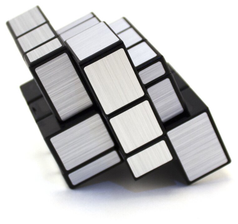 Идея для подарка: Головоломка зеркальный кубик Рубика QiYi MoFangGe Mirror 3x3x3, серебро
