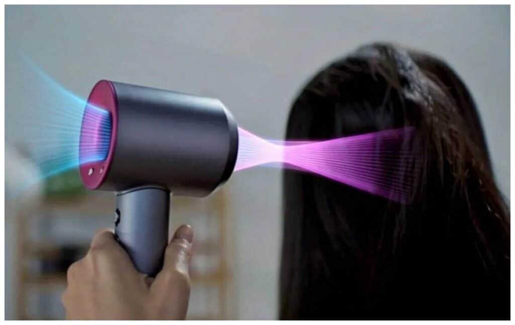 Идея для подарка: Hаifisch / премиальный фен для волос с 5 насадками / Профессиональный фен для волос /3 скорости/ 3 температурных режима / 5 магнитных насадок/ розовый