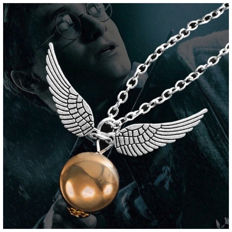 Идея для подарка: Harry Potter snitch gold necklace Подвеска (Гарри Поттер Снитч)/кулон/украшение на шею/в подарок/день рождения/подруге/ребенку
