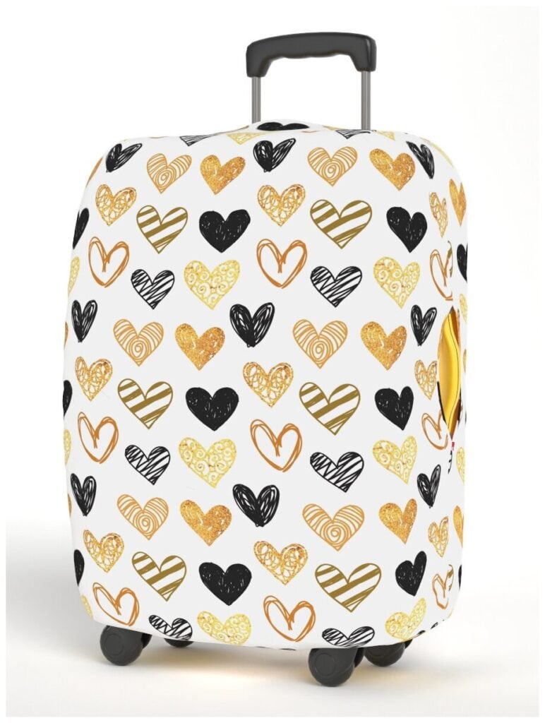 Идея для подарка: Идея подарка: Чехол для чемодана Размер S 50*55 см серия Art Moments дизайн Hearts