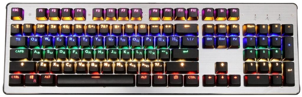 Идея для подарка: Игровая клавиатура OKLICK 970G Dark Knight Silver USB Outemu Blue