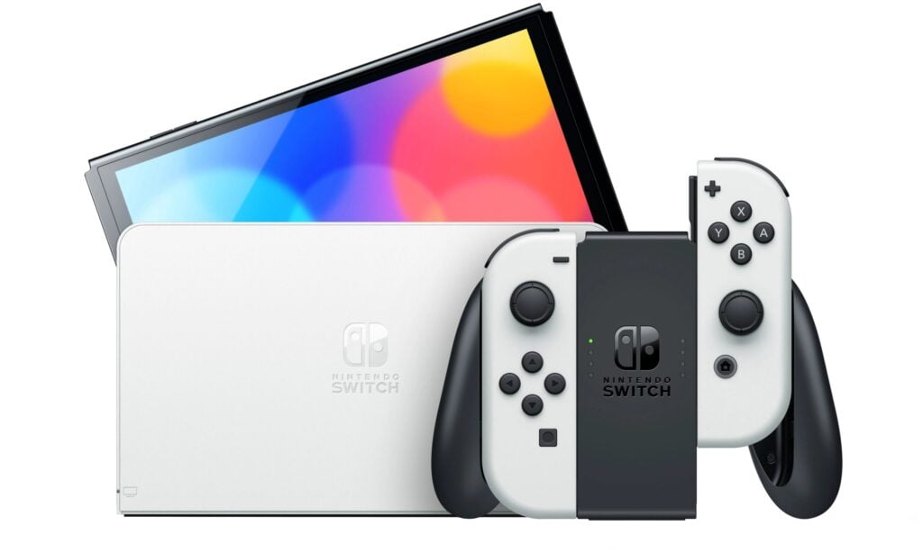Идея для подарка: Игровая приставка Nintendo Switch OLED 64 ГБ, белый