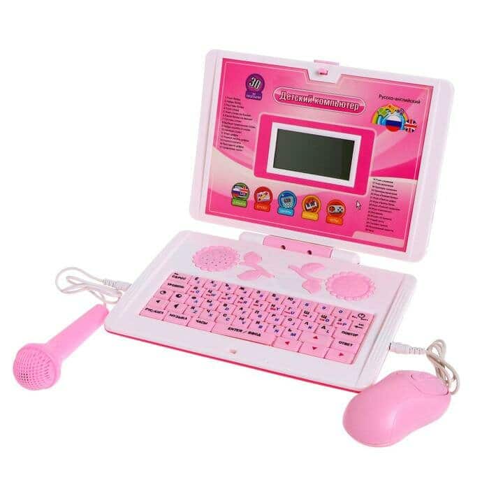 Идея для подарка: Интерактивный детский компьютер. Цифры, буквы, считалки для детей, 35 функций