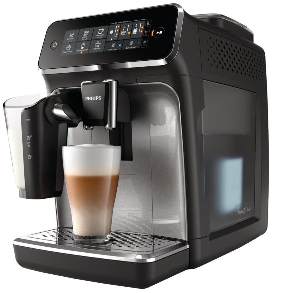 Идея для подарка: Кофемашина Philips EP3246/70 Series 3200 LatteGo, черный/серебристый