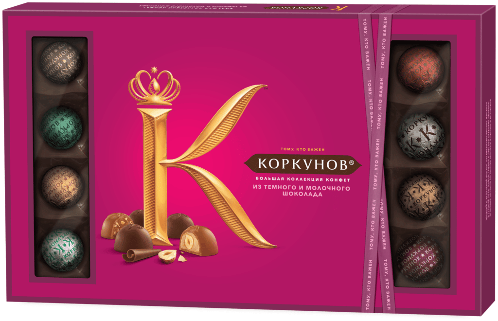 Идея для подарка: Конфеты Коркунов коллекция тёмный молочный шоколад 256г