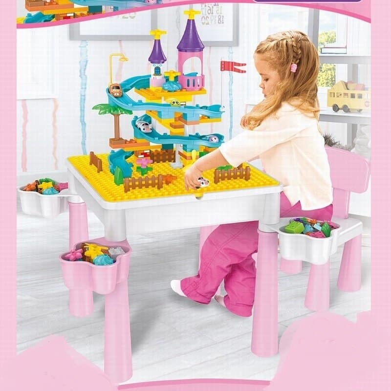 Идея для подарка: Конструктор детский со столиком Elefantino 111 деталей. арт. IT107279