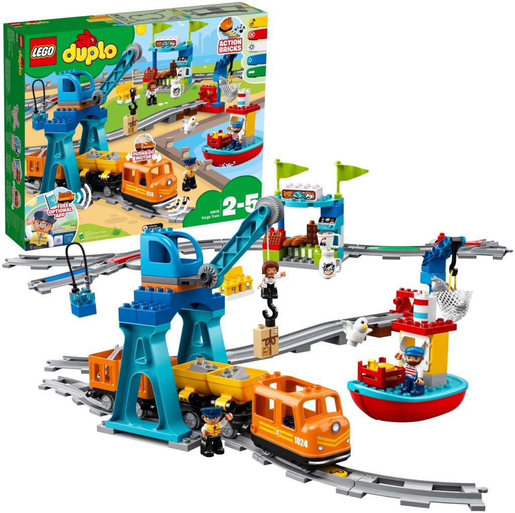 Идея для подарка: Конструктор LEGO DUPLO Town 10875 Грузовой поезд