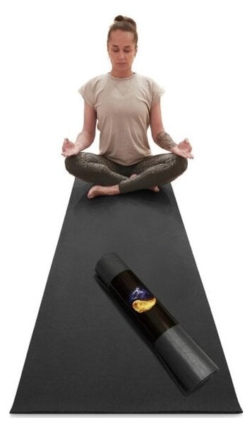 Идея для подарка: Коврик для йоги Yin-Yang Studio RamaYoga черный, 183x60x0.3 см, 1.2 кг