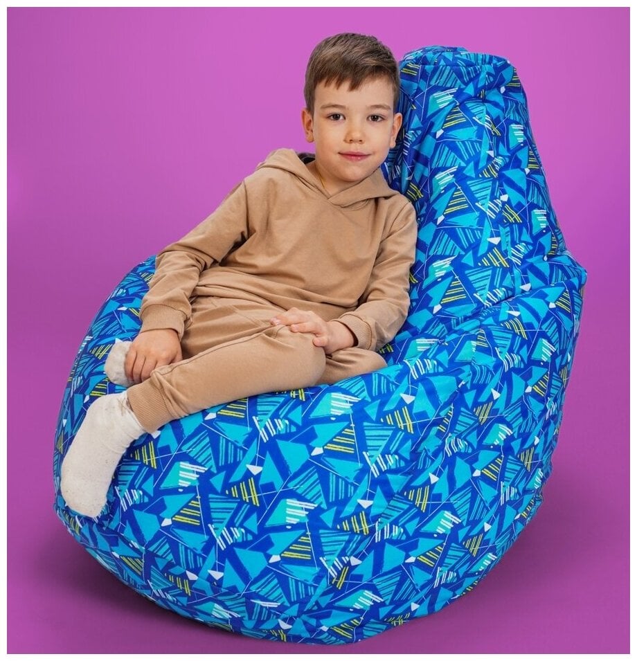 Идея для подарка: Кресло-груша Kreslo-Puff Comfort Oxford XXL треугольники