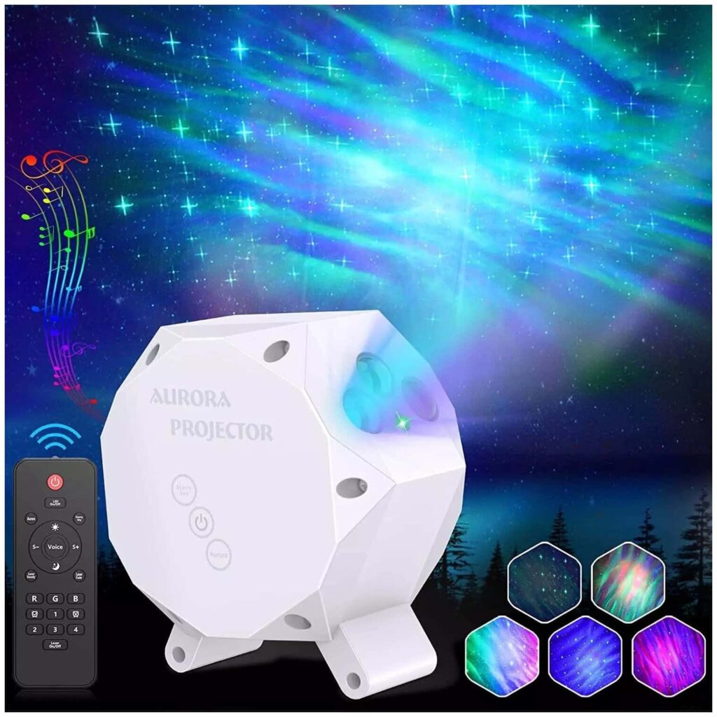 Идея для подарка: Лазерный проектор звездного неба/ночник с функцией музыкальная колонка/светильник